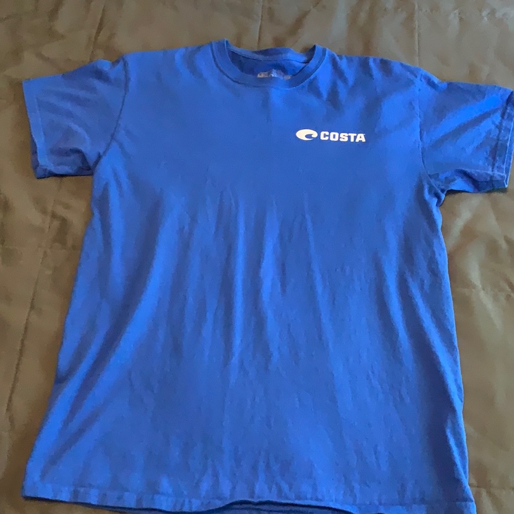 Costa tshirt - Blue - White lettering